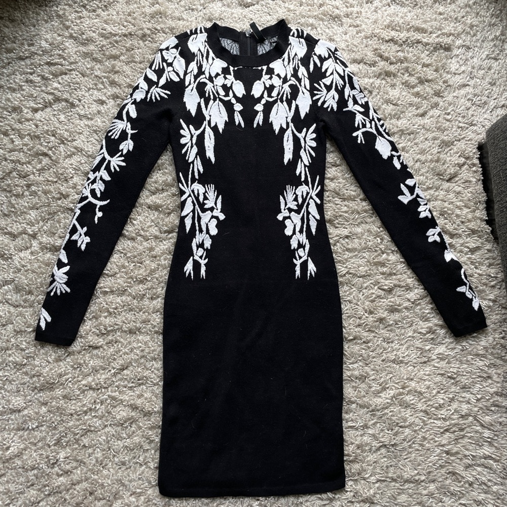 Marciano floral sweater dress